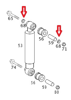 Rear Shock Absorber-2500 Cargo Van BILSTEIN 2002-2006